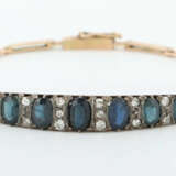 Armband mit Saphiren Anfang 20. Jhr., Gelbgold 585, besetzt mit 18 kle… - photo 1