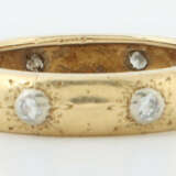 Ring mit Brillanten 20. Jhr., Gelbgold 750, säuregeprüft, besetzt mit … - photo 1