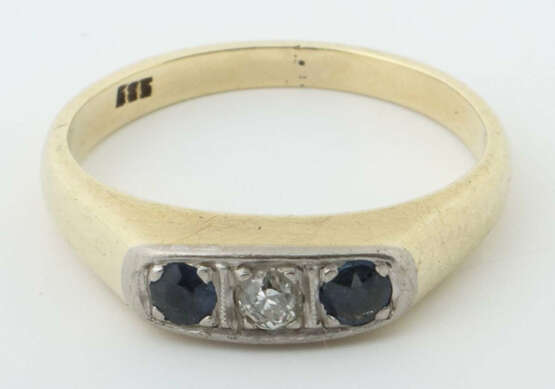 Ring 20. Jhr. Gelbgold 585, punziert, besetzt mit Altschliffdiamant ca… - photo 2