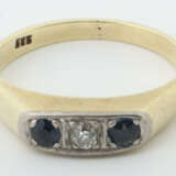 Ring 20. Jhr. Gelbgold 585, punziert, besetzt mit Altschliffdiamant ca… - photo 2