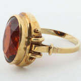 Ring 20. Jhr., Gelbgold 585, besetzt mit Farbstein, punziert, ca. 4,9 … - photo 2