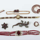 Konvolut Rubinschmuck 20. Jhr., mehrere Teile, Silber und unedel, tlw.… - photo 1