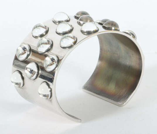 Armreif von Lalique Armreif in Silber 925 besetzt mit Halbperlen aus K… - Foto 2