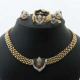 Set Goldschmuck Modern, bestehend aus Collier, Armband, Ring, Ohrsteck… - фото 1