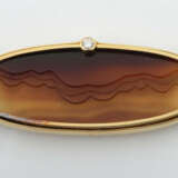 Brosche von Engelhard-Nuss Modern, Gelbgold 750, punziert, Anhänger mi… - фото 1