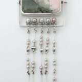 Brosche von Engelhardt Nuss Modern, Weißgold 585, quadratische Form mi… - photo 1