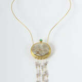 Anhänger mit Halsreif von Engelhardt Nuss Modern, Gelbgold 750, punzie… - photo 1