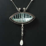 Collier mit Anhänger von Engelhard Nuss Modern, Kette mit eingefasstem… - фото 2