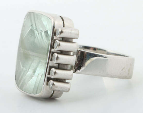 Ring von Engelhard Nuss Modern, Weißgold 750, punziert, ca. 12,9 g, be… - photo 2 Ring von Engelhard Nuss Modern, Weißgold 750, punziert, ca. 12,9 g, be… - photo 2