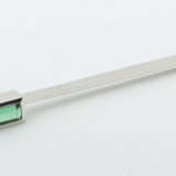 Stabbrosche Modern, Weißgold 750, punziert, besetzt mit Turmalin, ca. … - photo 1