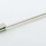 Stabbrosche Modern, Weißgold 750, punziert, besetzt mit Turmalin, ca. … - photo 2