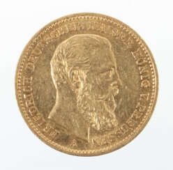 20 Mark-Goldmünze 1888, Gelbgold 900, ca. 7,94 g, averse Profilbild de…