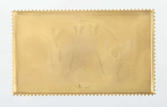 Gold-Briefmarke Gold 900, ca. 24,79 g, averese 25 Jahre Bundesrepublik… - photo 2