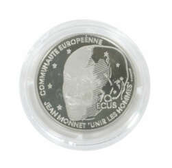 500 Francs-Münze Frankreich, 1992, Platin 999,5, ca. 20 g, averse mit …