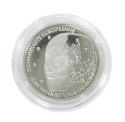 500 Francs-Münze Frankreich, 1992, Platin 999,5, ca. 20 g, averse mit …