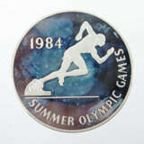 Olympia-Münze 1984, Silber 925, ca. 135,73 g, averse Dat. und ''SUMMER… - фото 1
