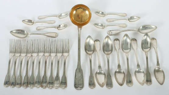 Konvolut Besteckteile Bartolome Mayerhofer, München, 1858, Silber 13-l… - photo 1