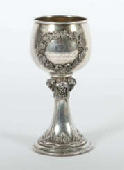 Pokal D. Vollgold & Söhne, Berlin, 1850-85, Silber 750, ca. 205 g, tro…