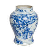 Blau-weiße Balustervase. CHINA, 19. Jahrhundert. - Foto 4