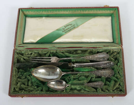 Besteckset für eine Person Bruckmann & Söhne, Heilbronn, um 1900, Silb… - Foto 1