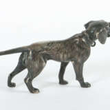 Schreitender Hund 20. Jh., Silber, ca. 60 g, vollplastische Ausführung… - photo 2