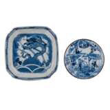 Interessantes Konvolut: 4 Teile blau-weisses Porzellan. CHINA, 19. Jahrhundert. - Foto 2