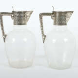 Paar Karaffen Koch & Bergfeld, Bremen, 20. Jh., Silber 800/farbloses G… - фото 1