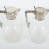 Paar Karaffen Koch & Bergfeld, Bremen, 20. Jh., Silber 800/farbloses G… - фото 2