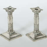 Paar einflammige Kerzenleuchter Koch & Bergfeld, Bremen, dat. 1910, Si… - photo 2