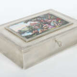 Feine Schmuckschatulle mit Porzellanbild Juwelier Schilling, Stuttgart… - photo 1