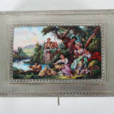 Feine Schmuckschatulle mit Porzellanbild Juwelier Schilling, Stuttgart… - photo 2