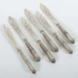 Satz von 6 Jugendstil-Fischmessern wohl Otto Schneider, Berlin, Anfang… - photo 2