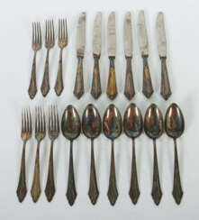 Speisebesteck für 6 Personen WMF, Geislingen, 20. Jh., Silber 800, ca.…