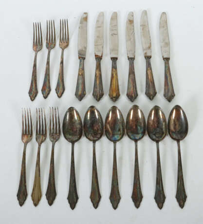Speisebesteck für 6 Personen WMF, Geislingen, 20. Jh., Silber 800, ca.… - фото 1 Speisebesteck für 6 Personen WMF, Geislingen, 20. Jh., Silber 800, ca.… - фото 1