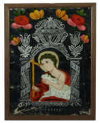 Различный антиквариат. Hinterglasbild Johannes der Täufer 19. Jh., wohl Oberammergau, Hinterg…