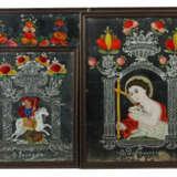 Konvolut Hinterglasbilder Süddeutschland, 19. Jh., 4 tlg.: ''Hl. Georg… - фото 2