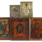 Konvolut Ikonen Südosteuropa, 19. Jh., 5 tlg., variierende Darstellung… - фото 1