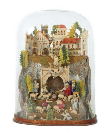 Klosterarbeit Weihnachtskrippe Süddeutschland, 19./20. Jh., Wachs, pol… - фото 1 Klosterarbeit Weihnachtskrippe Süddeutschland, 19./20. Jh., Wachs, pol… - фото 1