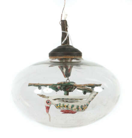 Eingericht mit Heilige Geist Taube Alpenraum, 19./20. Jh. Holz bemalt,… - photo 1 Eingericht mit Heilige Geist Taube Alpenraum, 19./20. Jh. Holz bemalt,… - photo 1