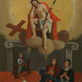 Votivbild Oberbayern, 18. Jh., ''Anbetung Christi als Ecce Homo durch … - Foto 1
