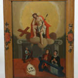 Votivbild Oberbayern, 18. Jh., ''Anbetung Christi als Ecce Homo durch … - Foto 2