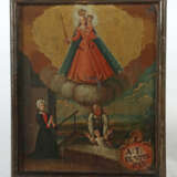 Votivbild Oberbayern, 18. Jh., ''Anbetung der Sichelmadonna'', als Dan… - photo 2