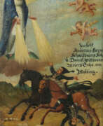 Religiöse Objekte. Votivbild Oberbayern, 19. Jh., Darstellung die Dankbarkeit der Mutterg…