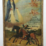 Votivbild Oberbayern, 19. Jh., Darstellung die Dankbarkeit der Mutterg… - photo 2