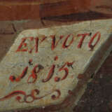 Votivbild Unterfranken, 19. Jh., ''Anbetung der Muttergottes durch ein… - photo 3