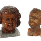 Bildschnitzer des 18./19. Jh. Paar Puttoköpfe, Holz geschnitzt, vollpl… - photo 1
