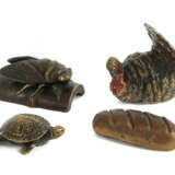 Bildhauer des 19./20. Jh. Konvolut Figuren, 4-tlg.: ''Truthahn'', ''Sc… - фото 1