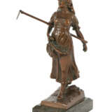 Bildhauer des 19./20. Jh. ''Elsässische Gärtnerin'', Zinkguß patiniert… - photo 1