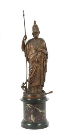 Bildhauer des 19./20. Jh. ''Athena Giustiniani'', Bronze patiniert, vo… - photo 1 Bildhauer des 19./20. Jh. ''Athena Giustiniani'', Bronze patiniert, vo… - photo 1