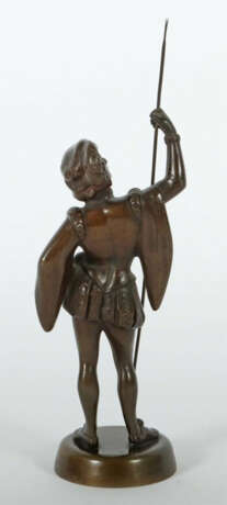 Bildhauer des 19./20. Jh. ''Speerträger'', Bronze patiniert, vollplast… - фото 2 Bildhauer des 19./20. Jh. ''Speerträger'', Bronze patiniert, vollplast… - фото 2
